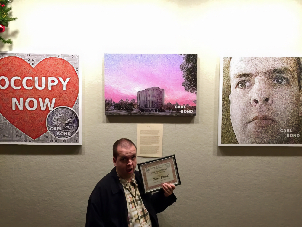 Yours truly receiving an award of some kind.